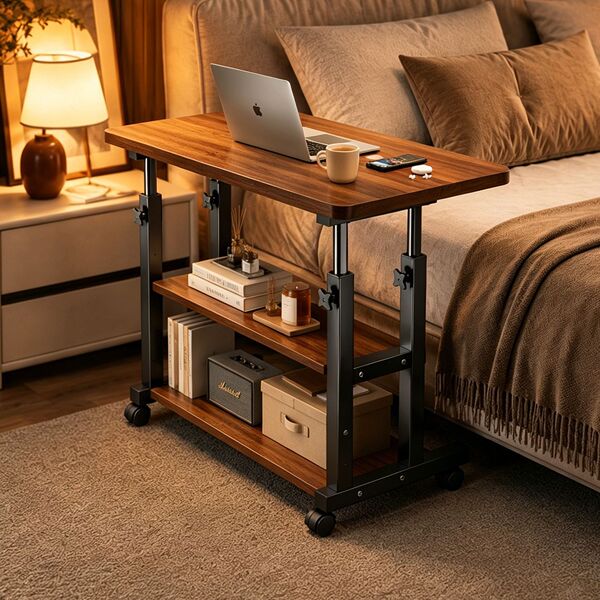 🛏️ Movable Lifting Bedside Table | Computer & Study Desk 💻✨ — Furniture Solutions
