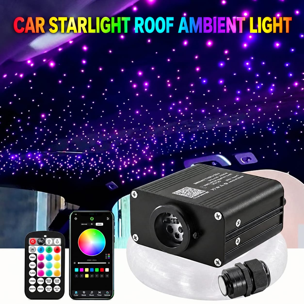 ✨ Optical Fiber Star Ceiling Light – 16W — Lighting Design